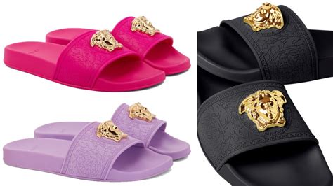 white versace slides fake|Versace shoes real or fake.